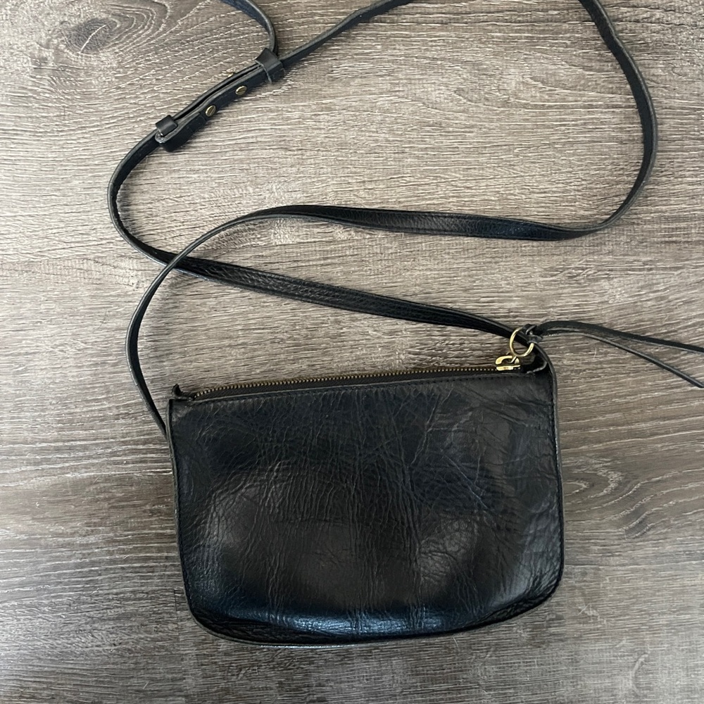 MADEWELL The Simle crossbody black leather bag quiet luxury basic minimalist - Picture 7 of 11